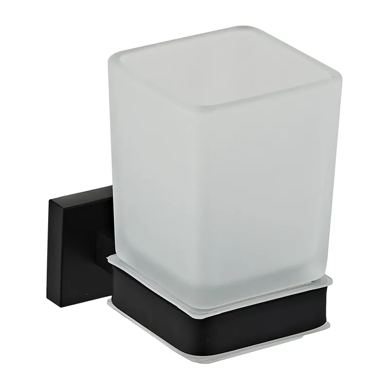 +TUMBLER HOLDER LA FONZA LFBK821-7203B GLASS BLACK